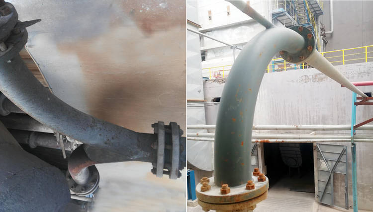 Z6尊龙牌耐磨陶瓷输灰管路的成功案例