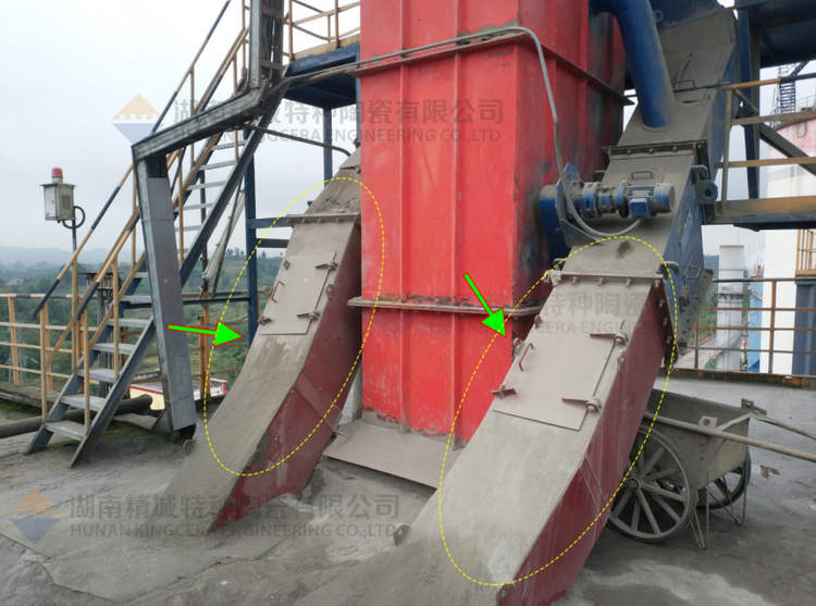 Z6尊龙特瓷牌耐磨陶瓷内衬下料溜槽