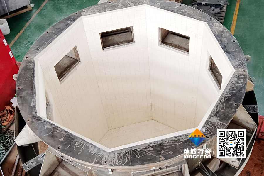 细胞磨筒体内衬陶瓷防磨规划