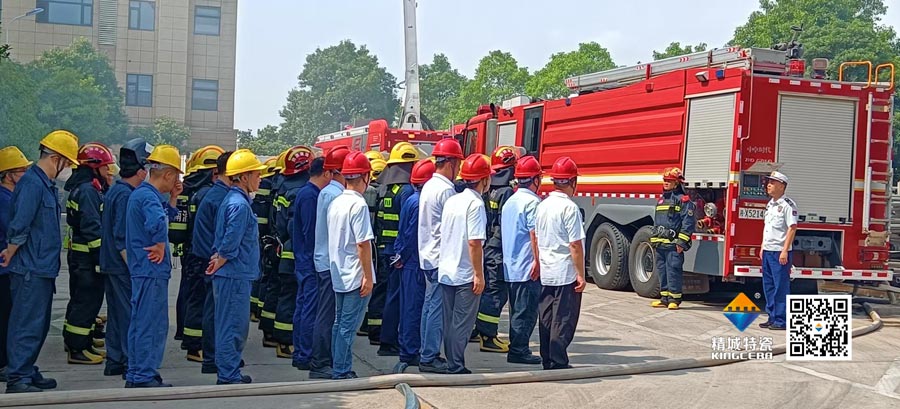 Z6尊龙积极共同消防结合演练，共筑安全出产防线